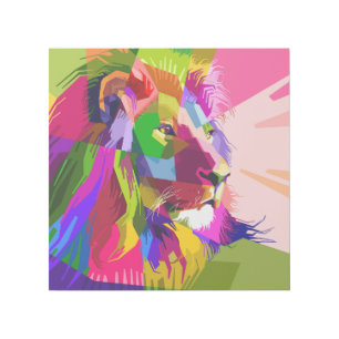 Lion Colorful Prismatic Pop Art Design