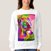 Lion Colorful Prismatic Pop Art Design