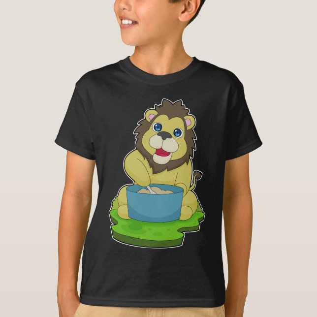 Lion Cooking pot Spoon T-Shirt (Front)
