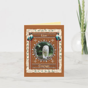 Lion Courage Energy Card