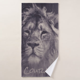 Lion Courage King of the Jungle Bath Towel