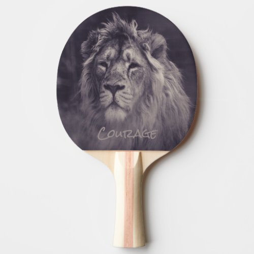 Lion Courage King of the Jungle Ping Pong Paddle