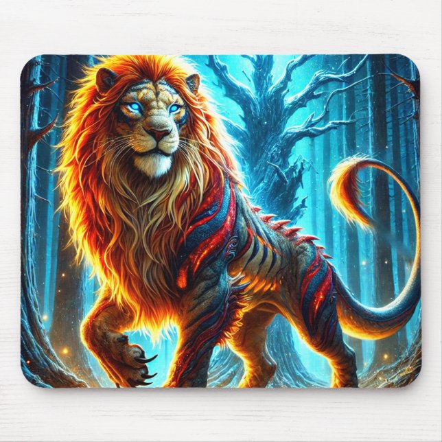 Lion Creature Mouse Pad (Front)