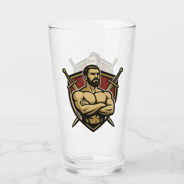 Lion Crest Mug Glass (Front)