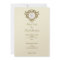 Lion Crest with Monogram Invitation