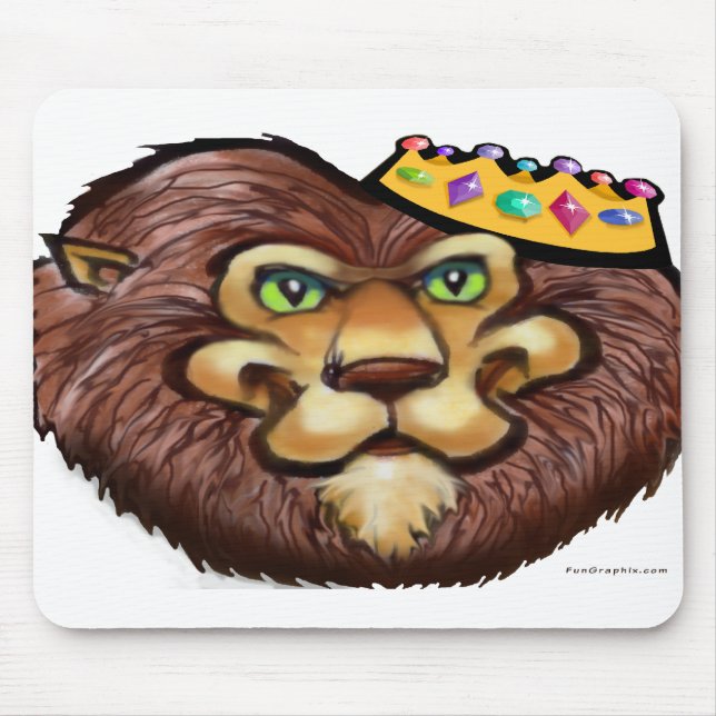 Lion Crown Mouse Pad (Front)