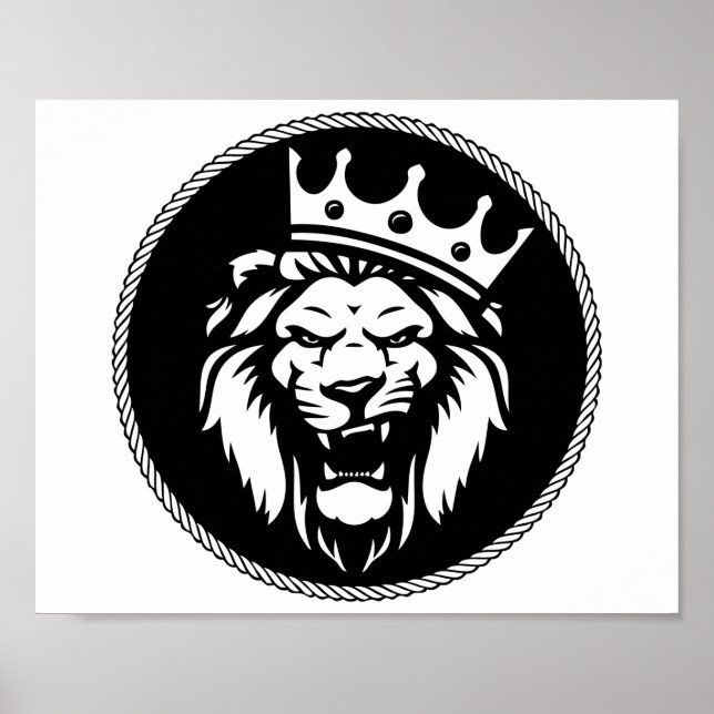 Lion crown roar poster (Front)