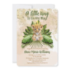 Lion Cub A Little King Is On His Way Baby Shower