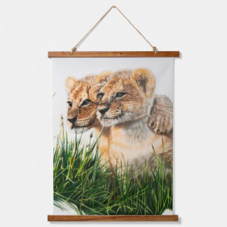 Lion cub besties wall decor tapestries