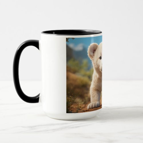 Lion Cub Delight Coffee Mug Mug