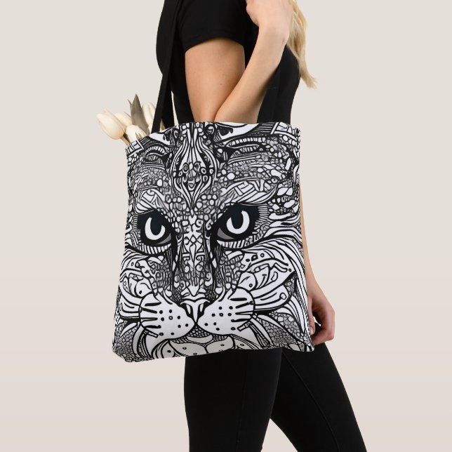 Lion Cub Face Tote (Close Up)