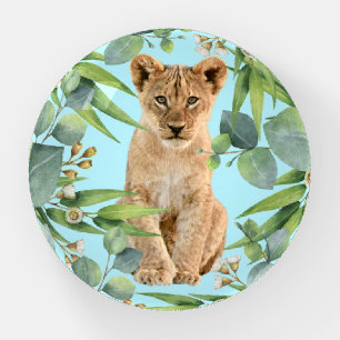 Lion cub jungle forest paperweight