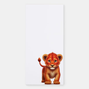 Lion Cub Magnetic Notepad