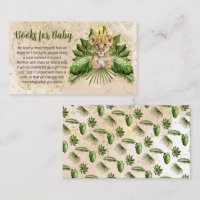 Lion Cub Tropical Baby Shower Books for Baby