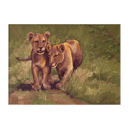 Lion Cubs Art