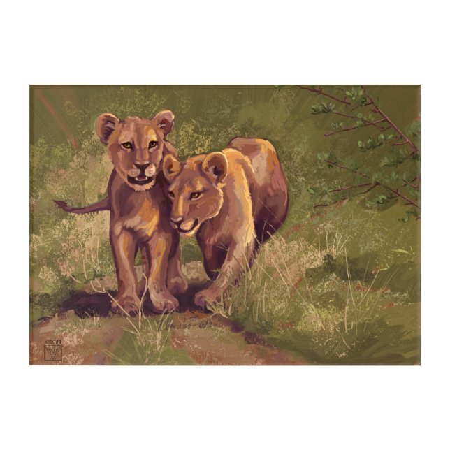 Lion Cubs Art (Front)