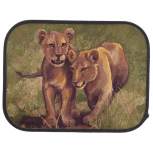 Lion Cubs Car Mat
