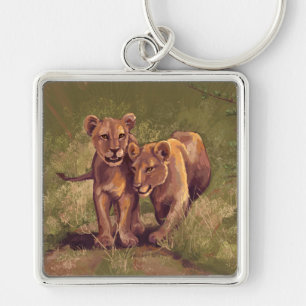Lion Cubs Keychain