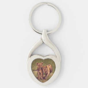 Lion Cubs Keychain