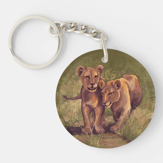 Lion Cubs Keychain (Front)