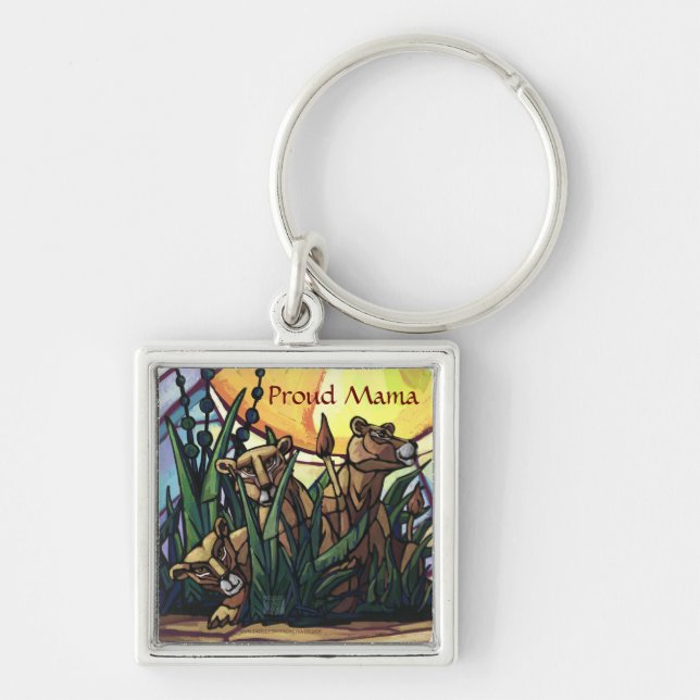 Lion Cubs Proud Mama Keychain (Front)
