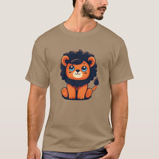 Lion Cute Animals For Lions boy T-Shirt (Front)