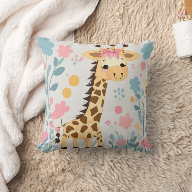 Lion cute artwork throw pillow (Blanket)