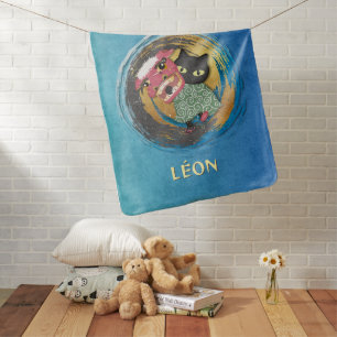 Lion Dance Baby – Black Cat Poilue Blanket