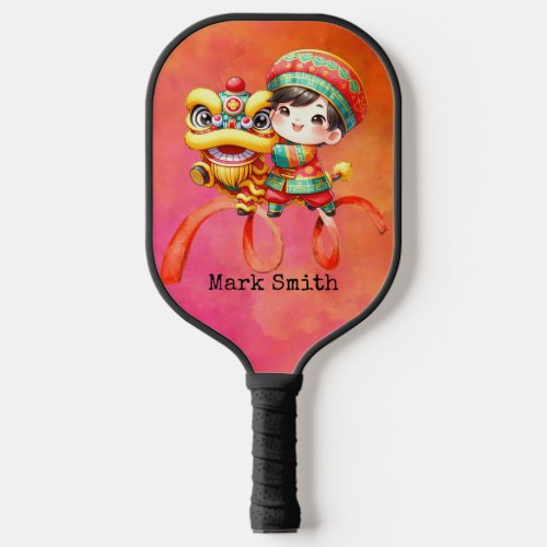 Lion Dance Chinese New Year   Pickleball Paddle