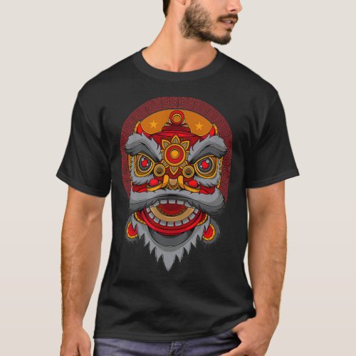 Lion Dance Head  Happy Chinese New Year  Year of t T_Shirt