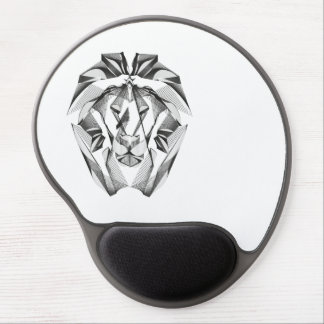 Lion Design Black and White Gel Mouse Pad