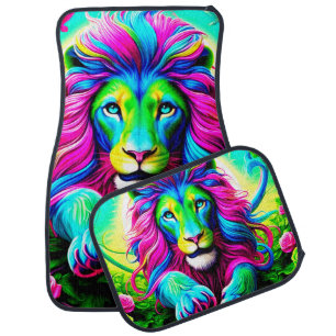 Lion Design Car Floor Mat