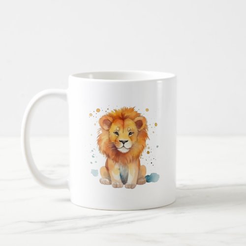 Lion design coffee mug