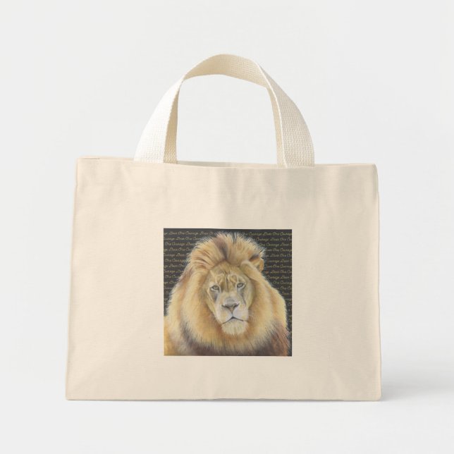 Lion design mini tote bag (Front)