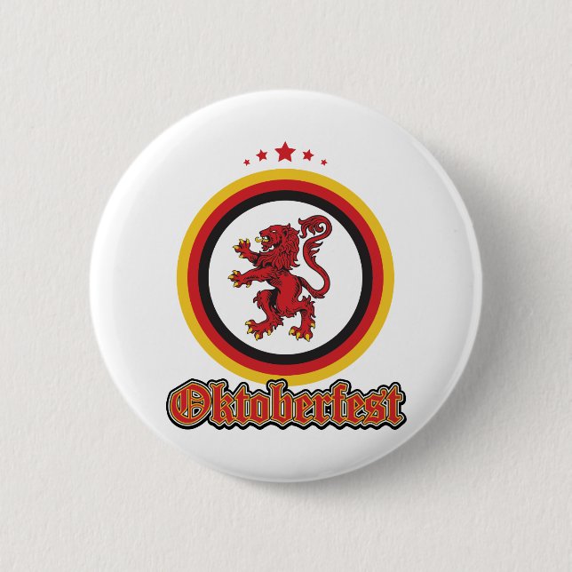 Lion-Design-Oktoberfest Button (Front)
