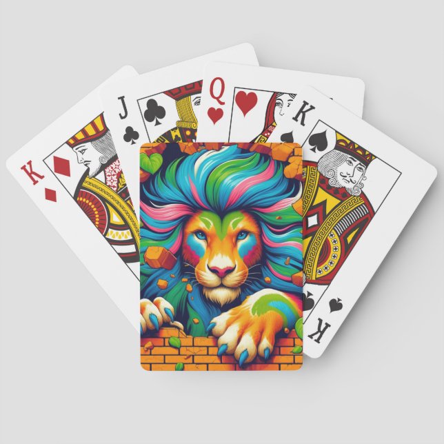 Lion Design Poker Cards (Back)