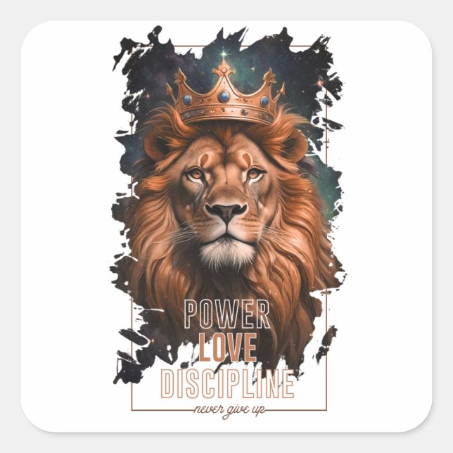 Lion Design Sticker (Front)