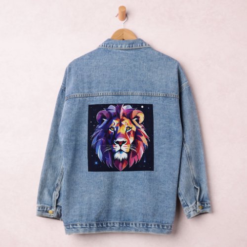 Lion designer denim jacket for women and mens 
