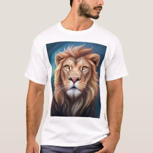 Lion Digital Art Portrait-56556 T-Shirt