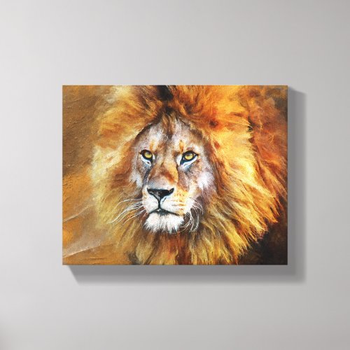 Lion Digital Oil Painting Canvas Print