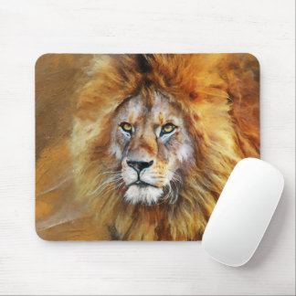 Lion Digital Oil Painting Mouse Pad