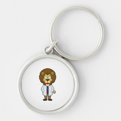 Lion Doctor Doctors coat Keychain