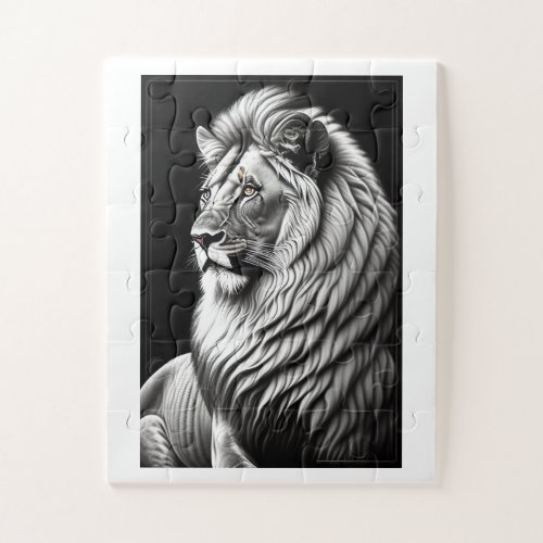 Lion Drawing Painting Art Jigsaw Puzzle