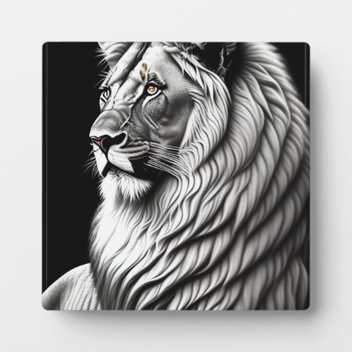 Lion Drawing Painting Art Plaque