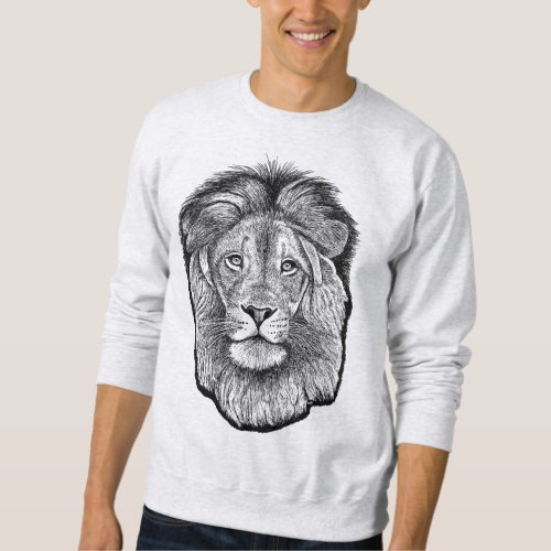 Lion Drawing T_Shirt Sweatshirt