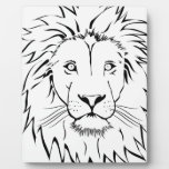 Lion Drawing Vector Design Plaque at Zazzle