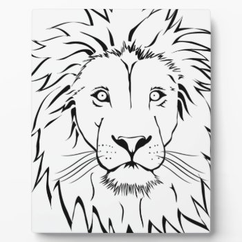 Lion Drawing Vector Design Plaque by Chiplanay at Zazzle