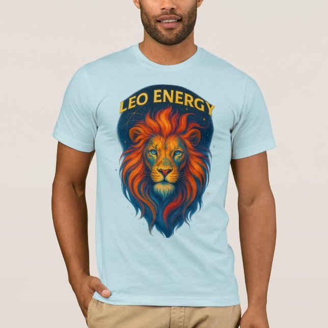 Lion Energy Graphic T-Shirt for Men (Front)