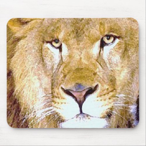 Lion Eyes Mouse Pad