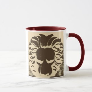 Lion Face Animal Beige Brown Coffee Mug